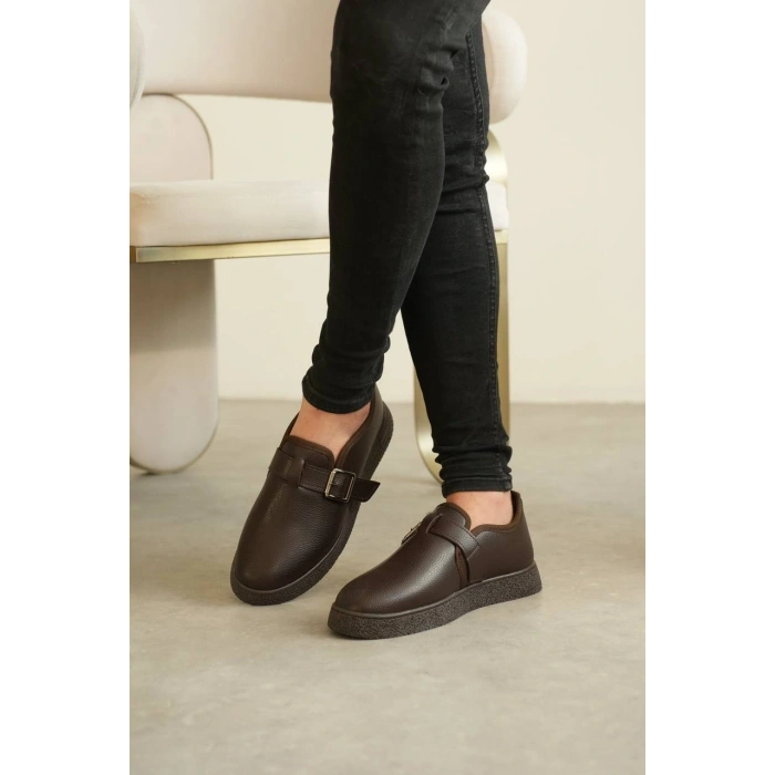 BİÇOMİ KB-KX1 Kuback Kahve Cilt Kürklü Günlük Erkek Ayakkabı