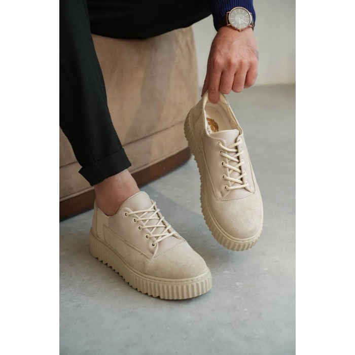 BİÇOMİ KB-X516 Kuback Bej Süet Günlük Erkek Ayakkabı