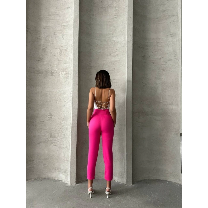 BİÇOMİ Kemerli havuç pantolon