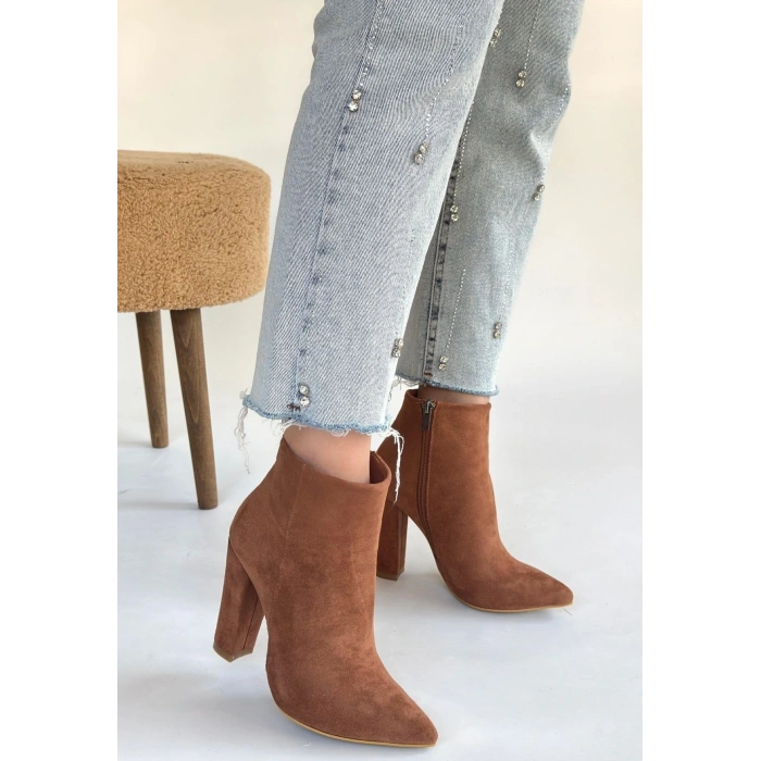 BİÇOMİ Loora Vizon Süet Topuklu Bot