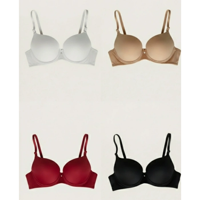 Bicomi Mikro Kumaş İçi Boş Balenli Günlük Tek Desteksiz Sütyen