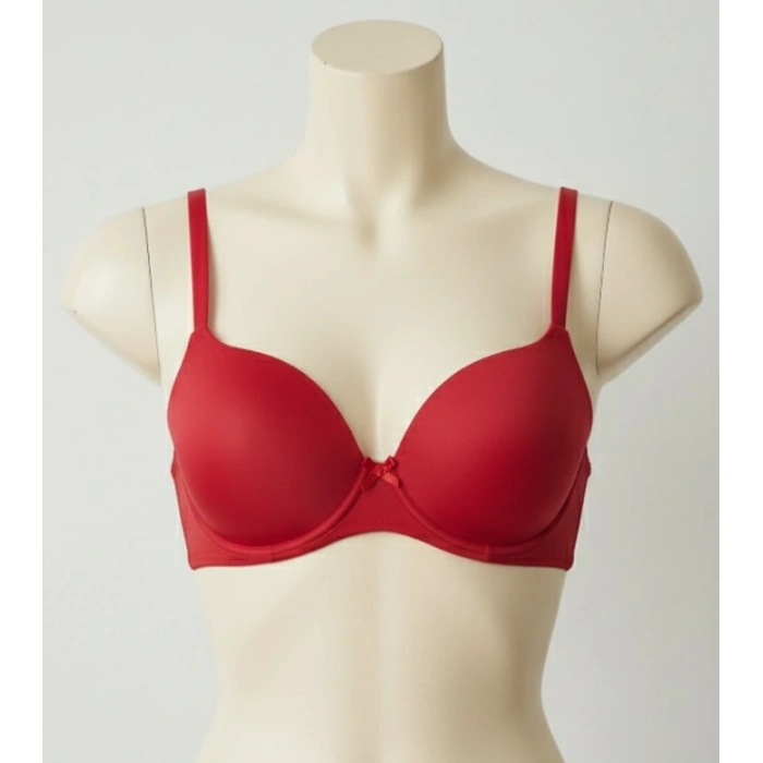 Bicomi Mikro Kumaş Push Up Dolgulu Balenli Günlük Tek Destekli Sütyen