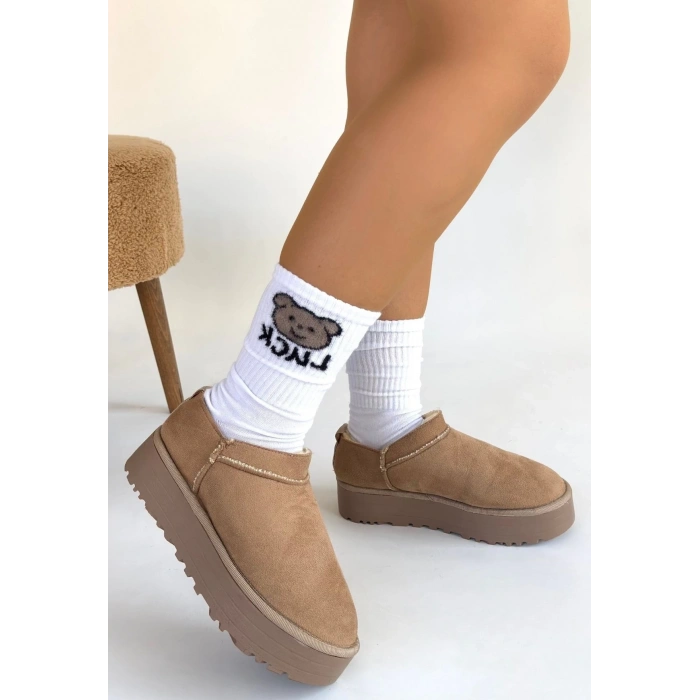 BİÇOMİ Mitay Bej Süet Bot