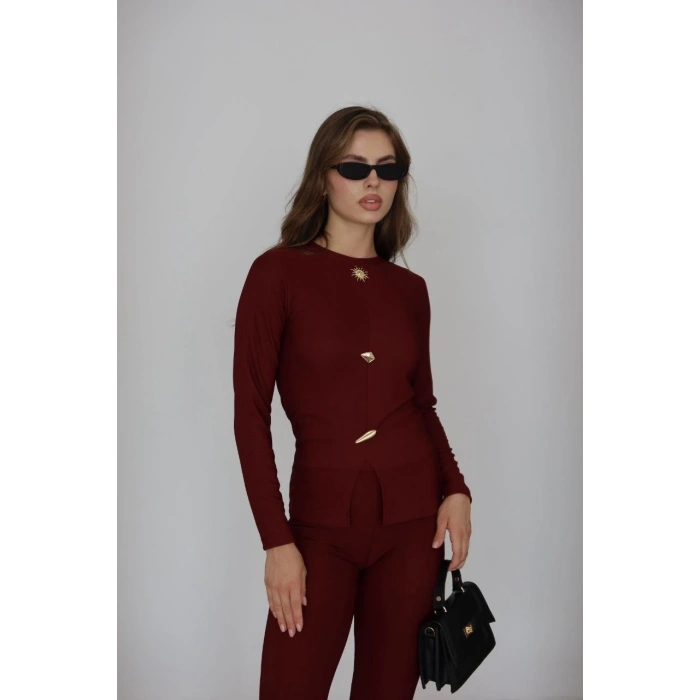 BİÇOMİ Ottoman alt üst takım bordo pt510442