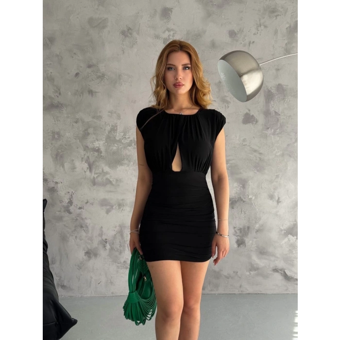 BİÇOMİ Pencereli mini mikro elbise s3843