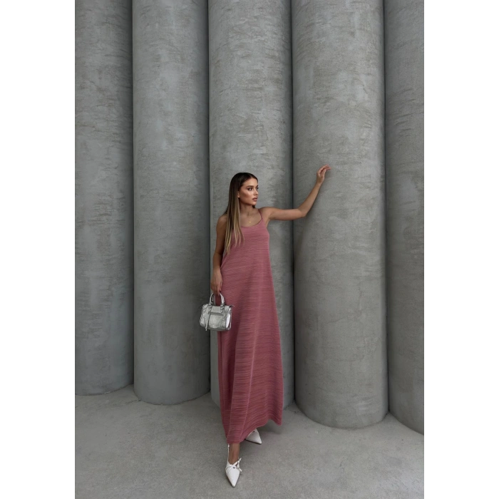 BİÇOMİ Piliseli uzun elbise