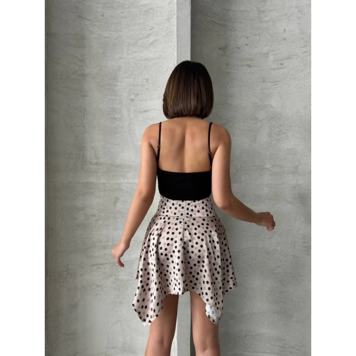 BİÇOMİ Puantiyeli etek s25900