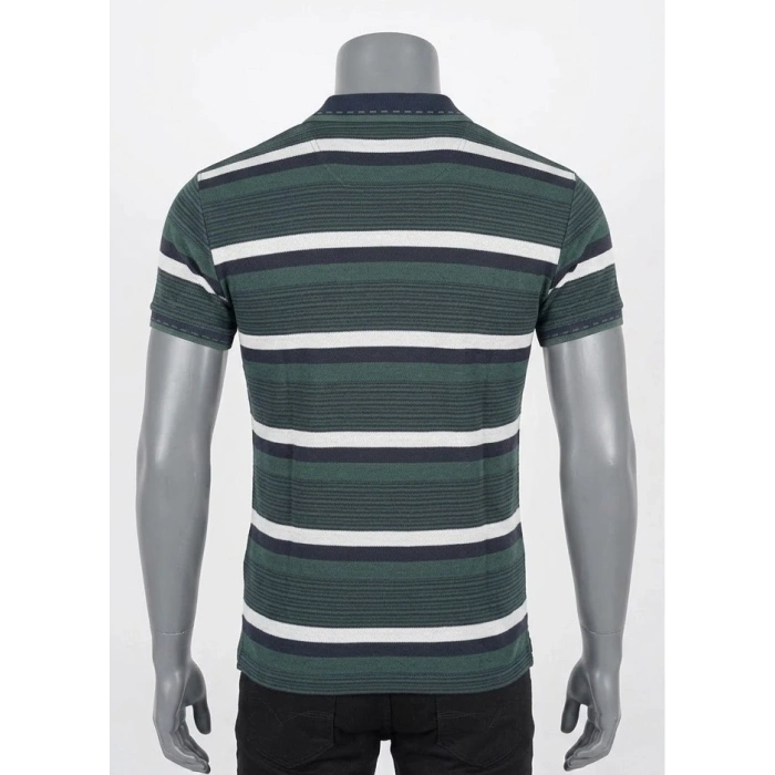 Bicomi Slim-Fit Nefes Alan Çizgili Erkek Örme/Dokuma Tişört