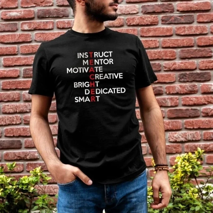 Biçomi Unisex Bisiklet Yaka Baskılı Oversize T-Shirt - Siyah