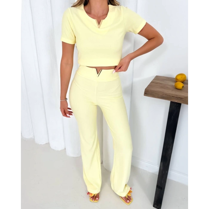 BİÇOMİ V aksesuarlı ottoman takım sarı s255850