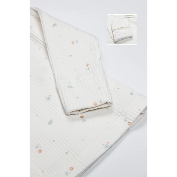 Bloom White 3lü Zıbın Takım 13112 Ekru Gül Kurusu