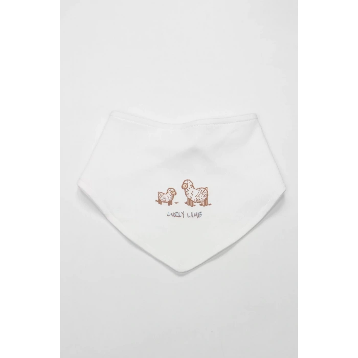 Curly Lamb 3lü Zıbın Takımı 13107 Bej Ekru