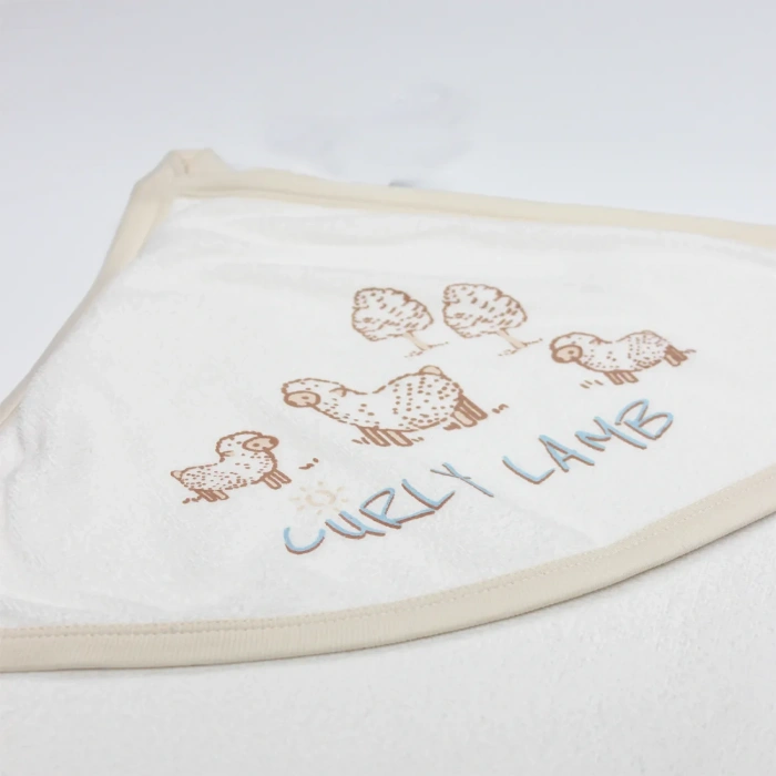 Curly Lamb Tulum 15108 Bej Mavi Ekru