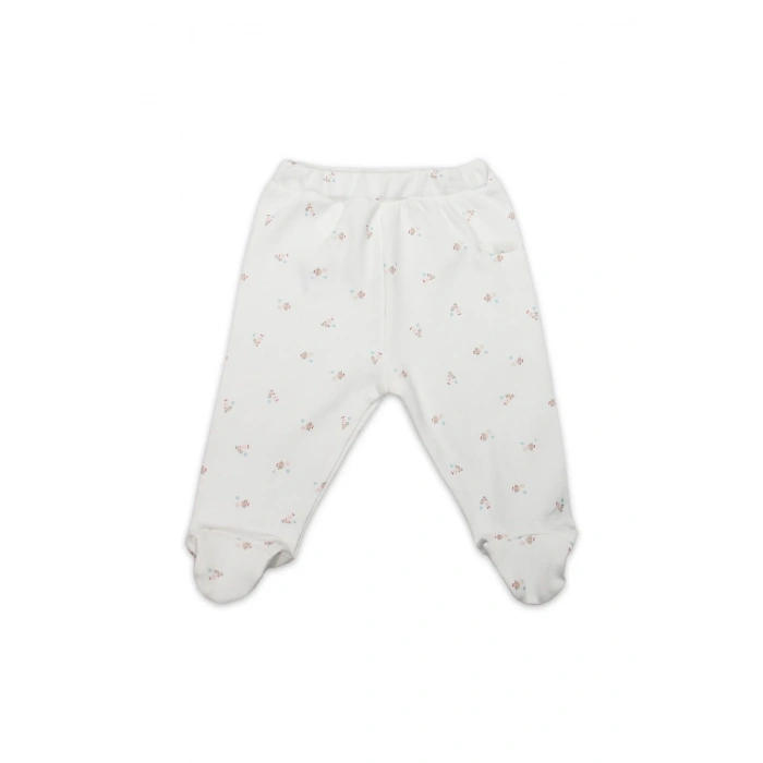 Grow İn Love Patikli Tek Alt 16103 Pembe Ekru