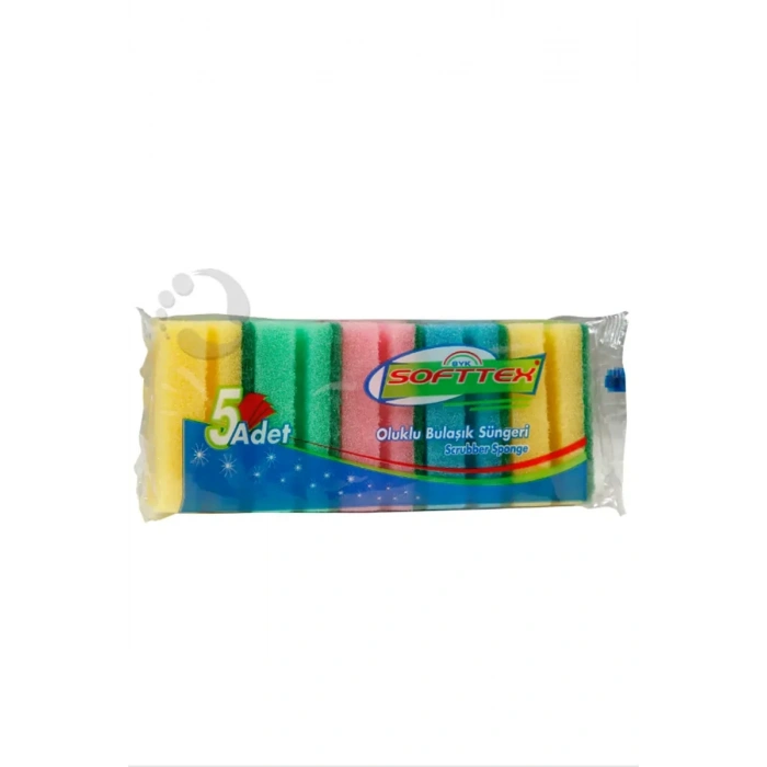 Bulaşık Süngeri Oluklu 5li Biçomi-NRX-F552