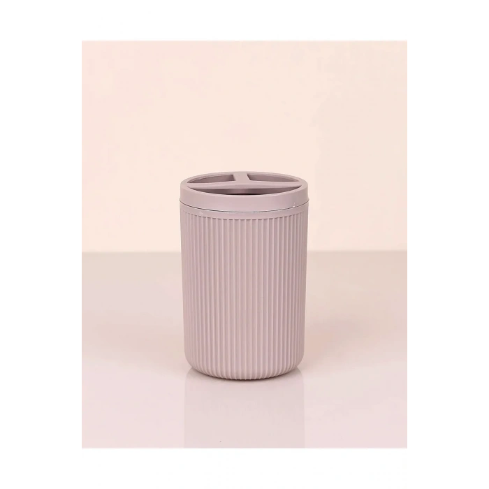 Çizgili Yuvarlak Diş Fırçalık