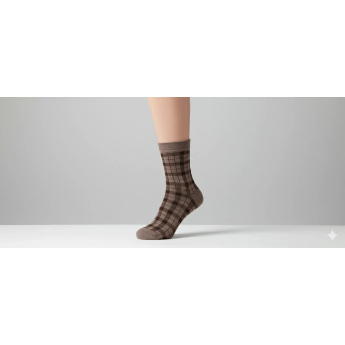 Desenli Bayan Soket Çorap