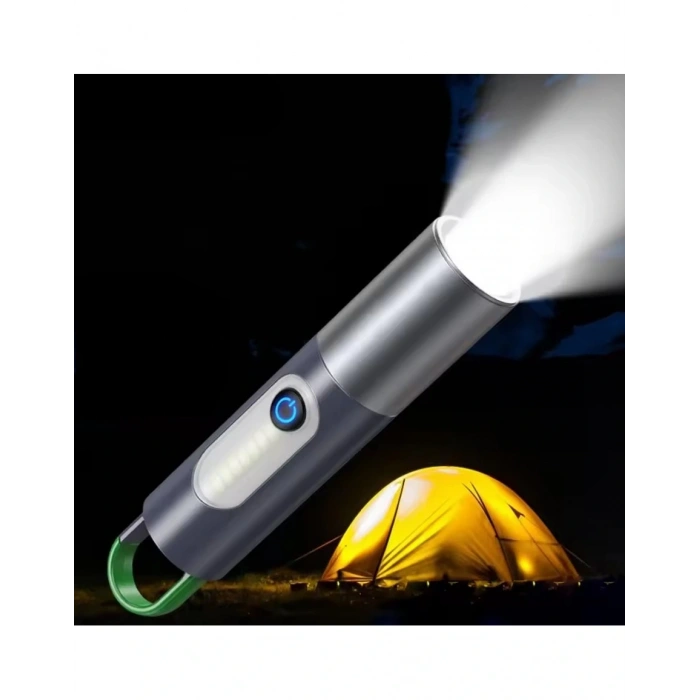 El Feneri Kamp Lambası 750 Lümen Şarjlı Type-c