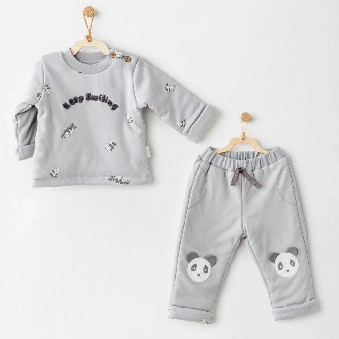 Fiber Keep Smiling 2li Takım Grey