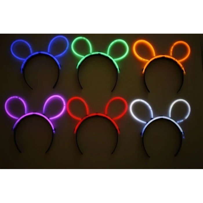 Glow Taç Fosforlu Taç Karışık Renk 12 Adet