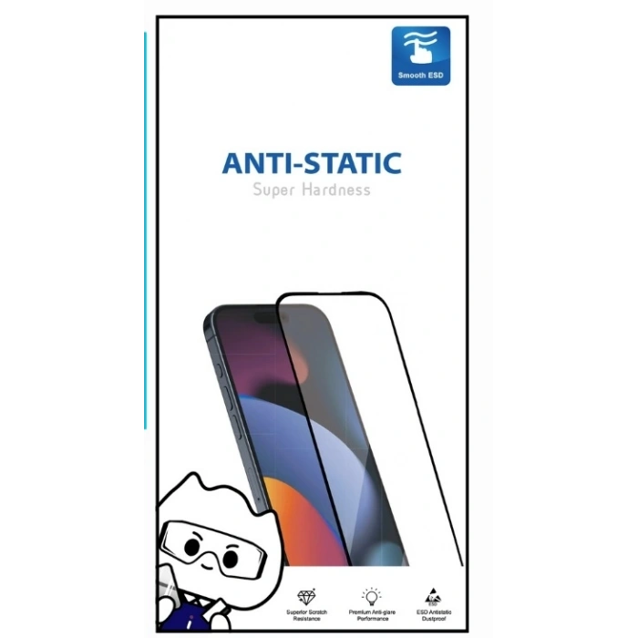 İphone 13 6d Anti Static Temperli Cam Ekran Koruyucu Kırılmaz Full Kaplama