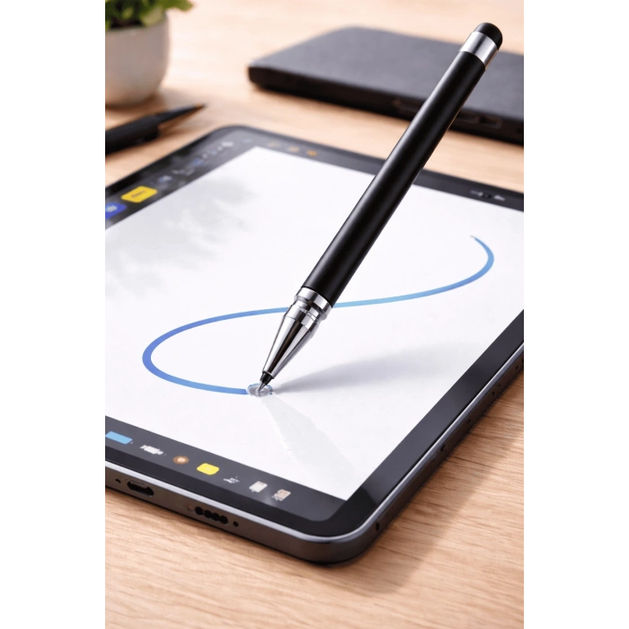 İphone 6s Uyumlu Dokunmatik Stylus Kalem Disk Uçlu Hassas Tablet Telefon Çizim Kalemi