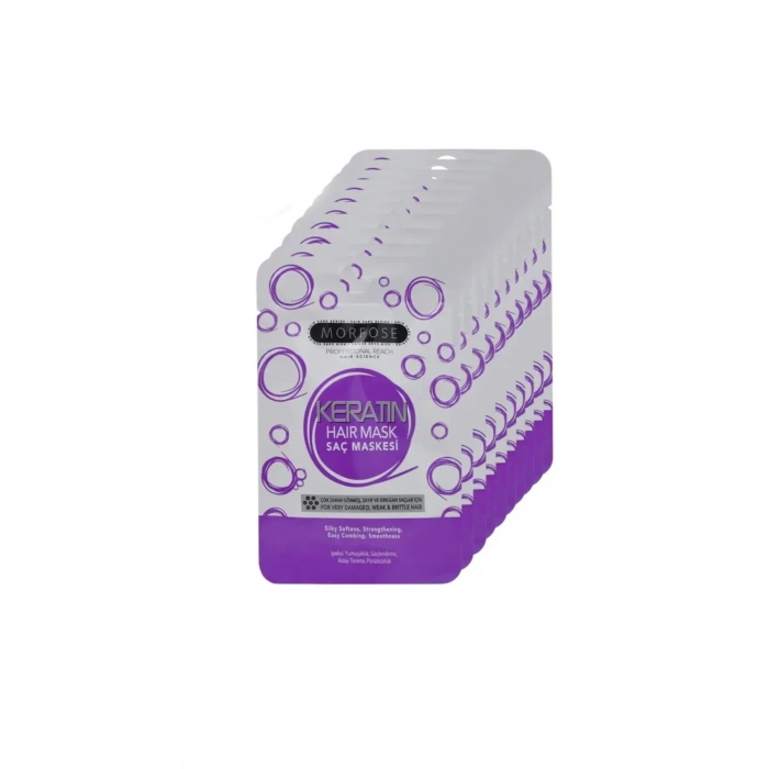 Keratin Saç Maskesi 25 ML (24 ADET) - Yıpranmış Saçlar İçin - mrfs