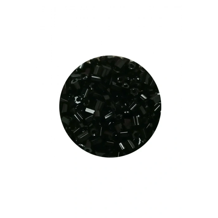 Kesme Cam Boncuk 2mm - 20 Gram - Siyah -BNC312