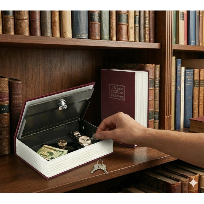 Kitap Görünümlü Gizli Kasa