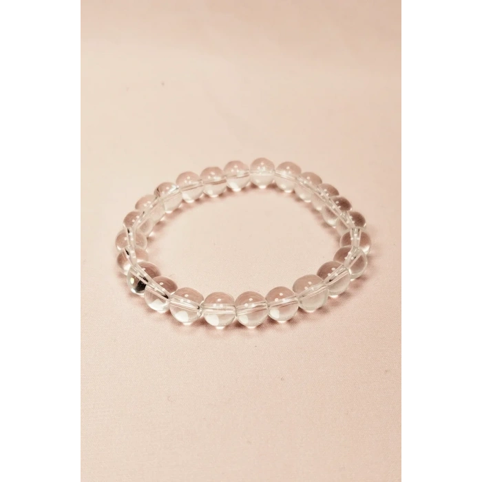 Kuvars Doğal Taş Bileklik Kutulu
