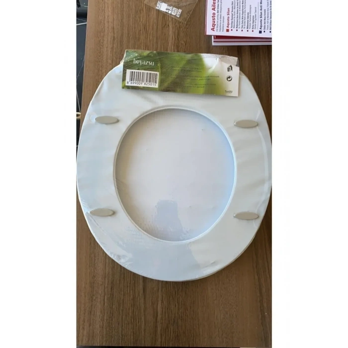 Lüks Klozet Kapağı Desenli Düz Kalın Süngerli Biçomi-14054