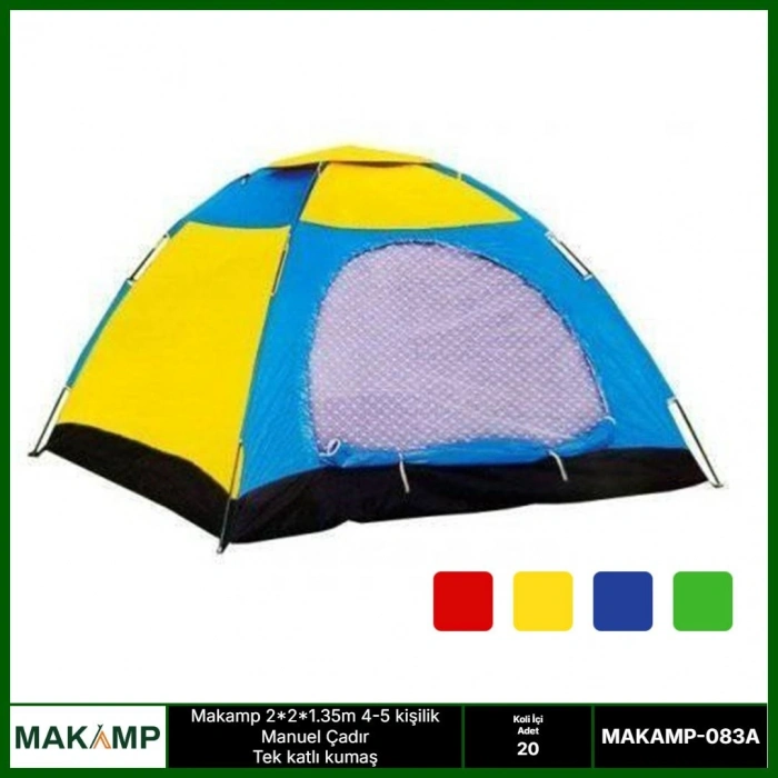 Makamp 4 Kişilik Manuel Çadır