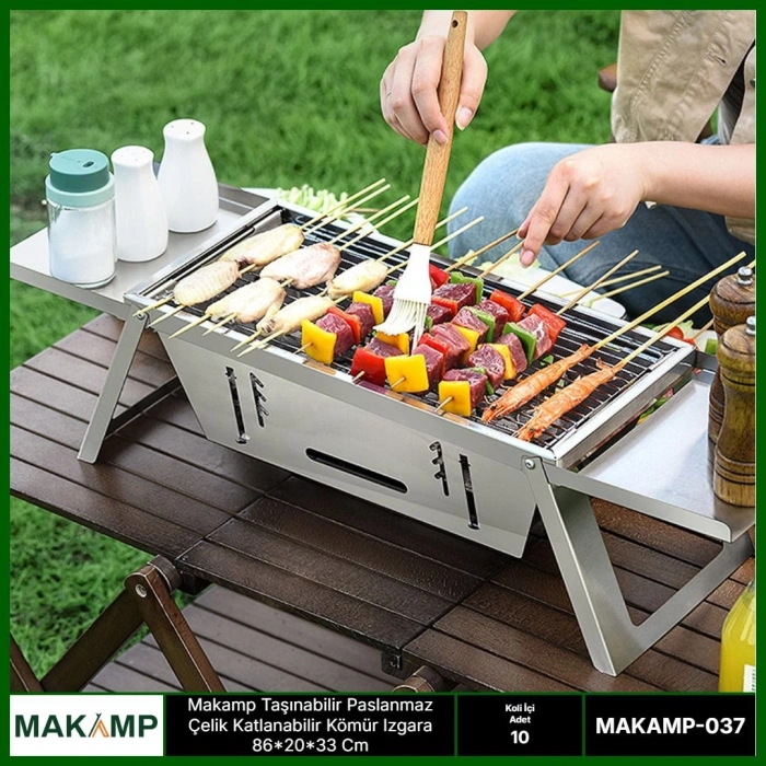 Makamp Taşınabilir Çelik Izgara 037