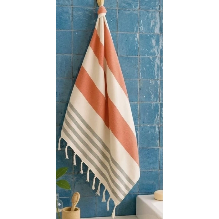 Mimoza Hızlı Kuruyan Hafif Plaj Peştemali – %100 Pamuklu Soft Havlu (100x180 cm)