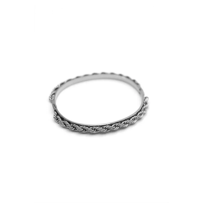 Örgü Bilezik - Gümüş