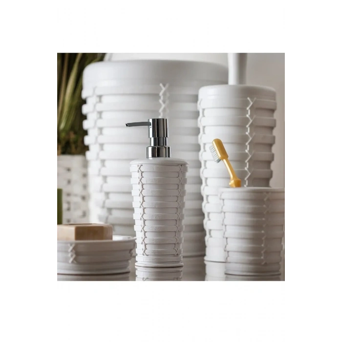 Palm Tuvalet Fırçası Beyaz Biçomi-E22