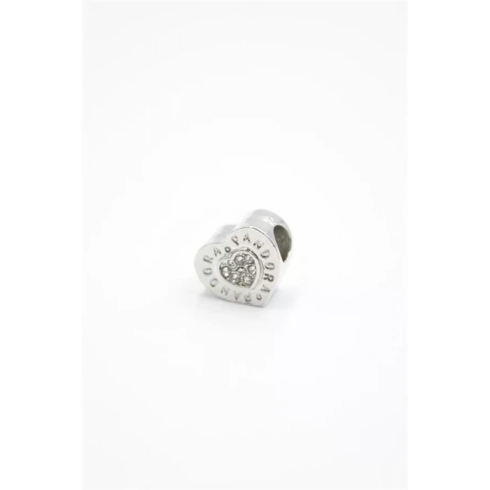 Pn Bileklik Kalp Charm - Gümüş