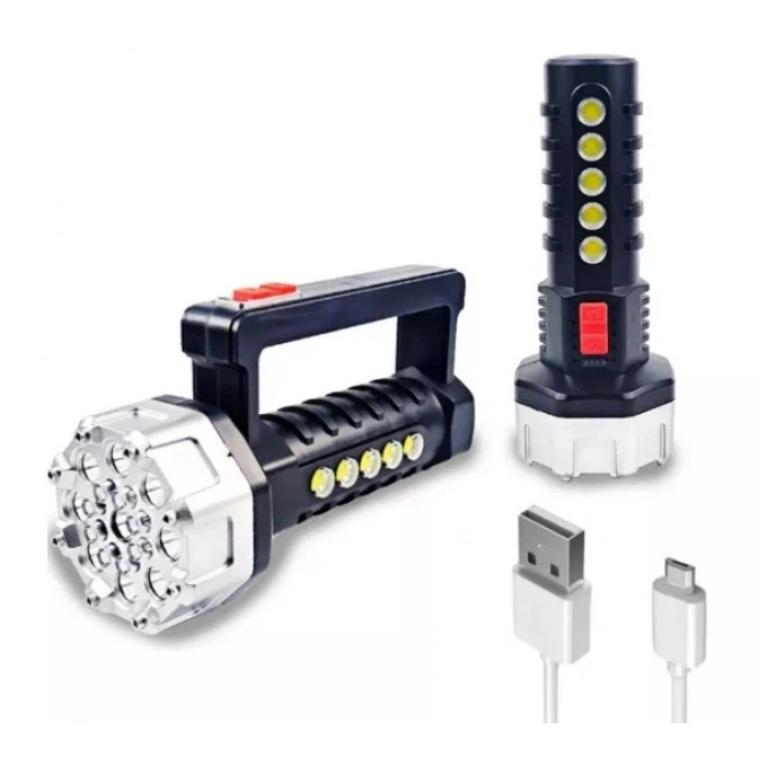 Polizei P-17 17+5 Cob Ledli Işıldak Fener