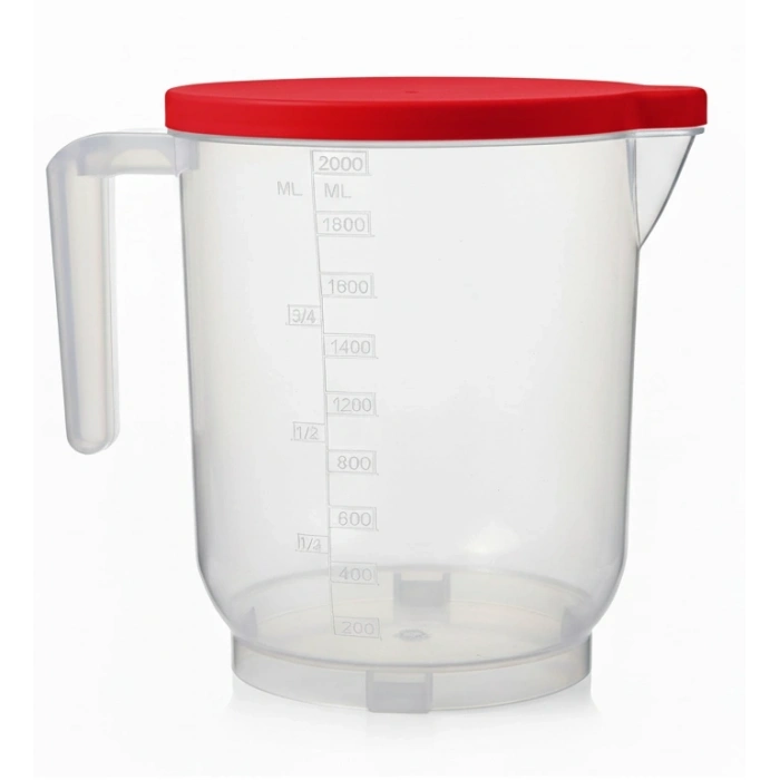 Pratik Mutfak Ölçü Kabı - 2 Litre Dereceli Şeffaf Hazne Bpa Free