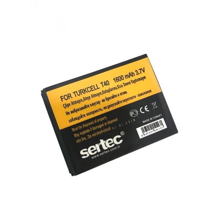 Sertec - Turkcell T-40 Uyumlu Batarya