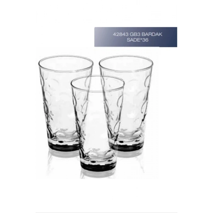 Sigma Bardak 42843 3lü Sade Biçomi-SGM09078 42843