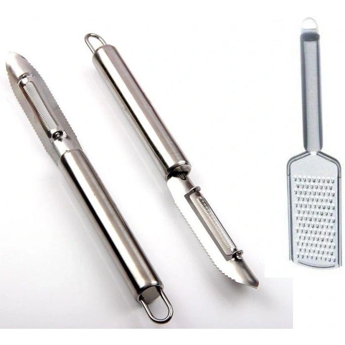 Soyacak Ve Rende 2li Set Paslanmaz Çelik İnox