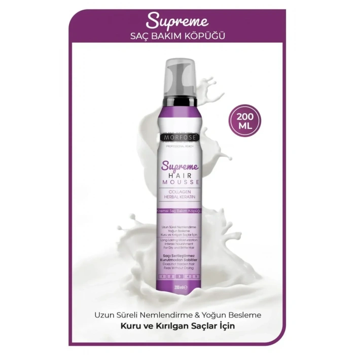 Supreme Saç Köpük 200 ML - Nemlendirme - mrfs