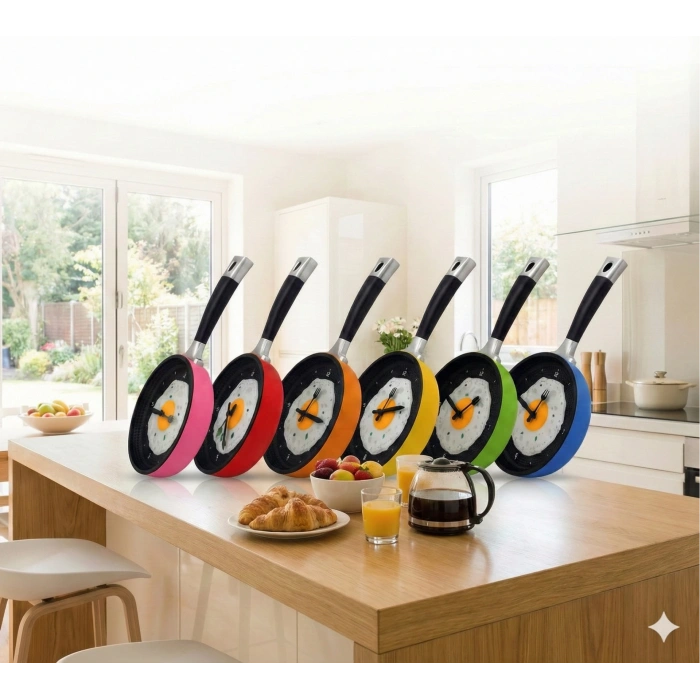 Tava Konseptli Duvar Saati