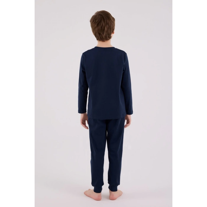 U.s. Polo Assn Uzun Kol Pijama Takım Us2220-4 Lacivert