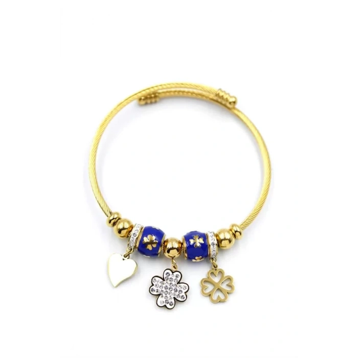 Yonca Charm Bilezik - Altın