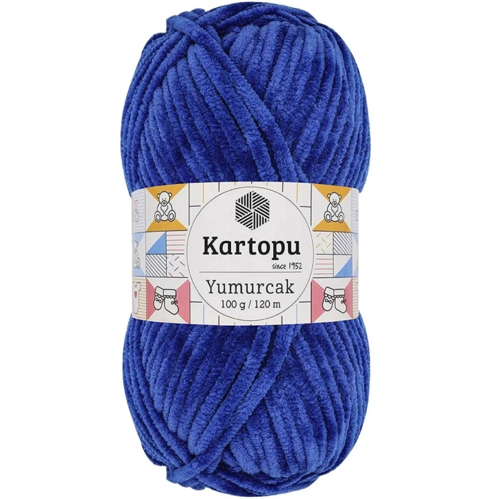 Yumurcak Kadife El Örgü İpi Gece Mavisi K524