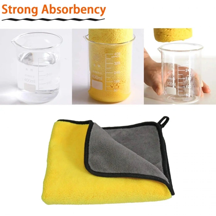 Yünlü Mikrofiber Araba Temizlik Bezi 50x70