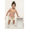 1/3 Yaş Ceylan Baskılı Simli Çocuk Takımı