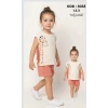 1/3 Yaş Zürafa Baskılı Simli Çocuk Takımı